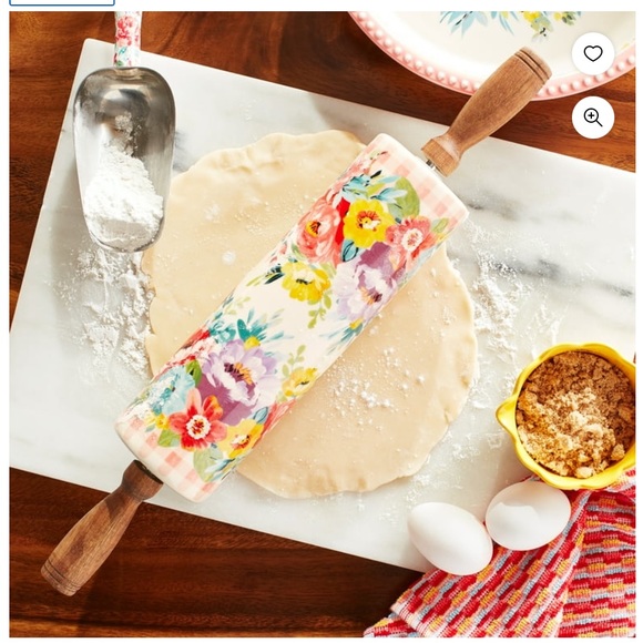 NWT Pioneer Woman Sweet Romance Blossoms Rolling Pin - Picture 2 of 11